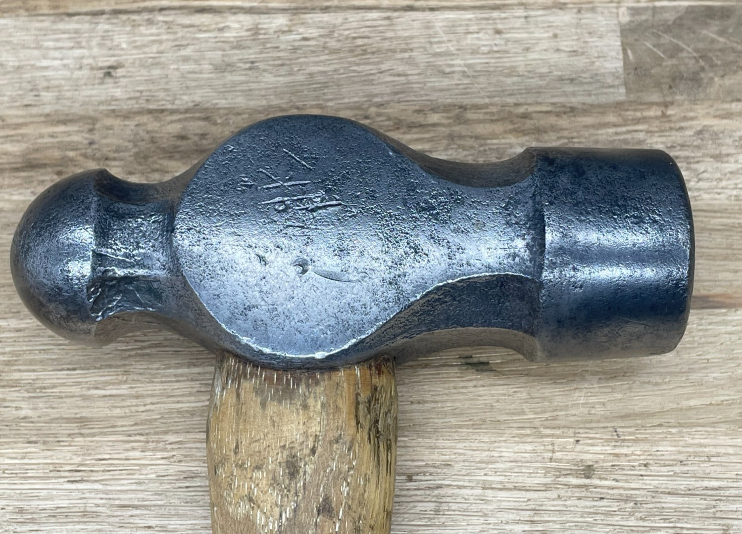 Vintage STANLEY 1-1/2lb Ball Pein Hammer Engineer Blacksmith Tool