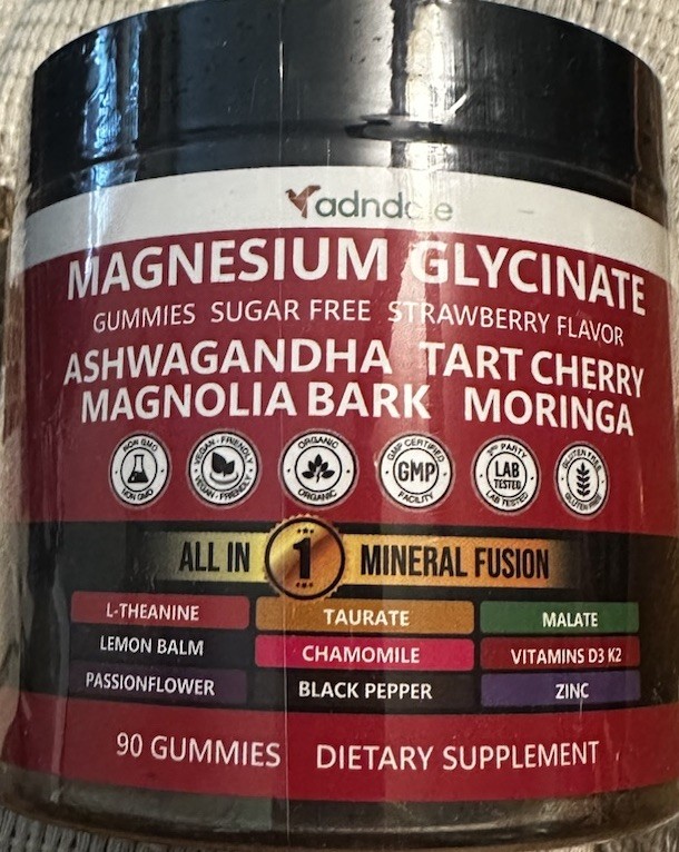 Adndale 90ct Magnesium Glycinate Gummies - with Other Minerals See Pics 4 Dosage
