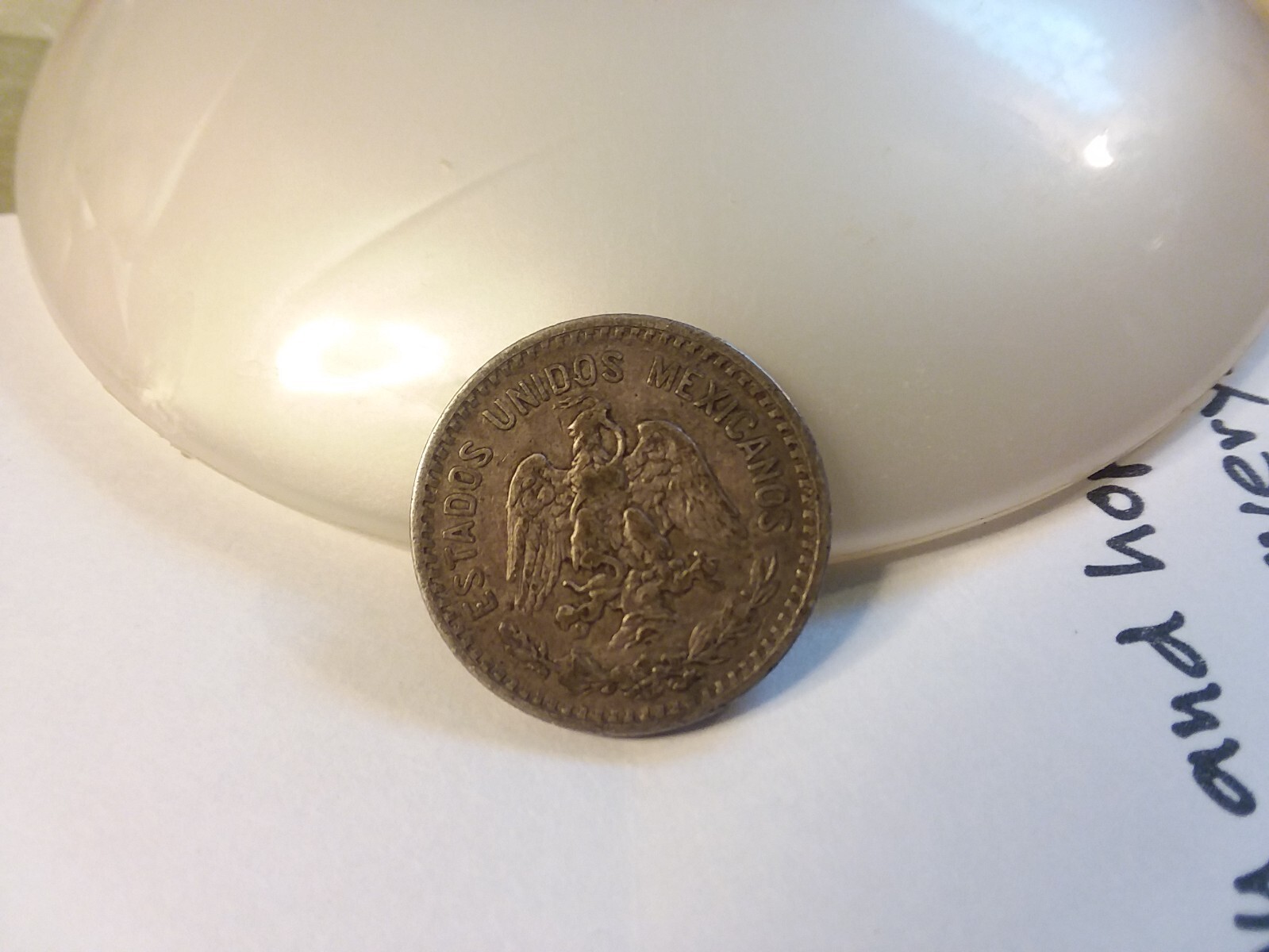 1907 MEXICO SILVER 20 CENTAVOS