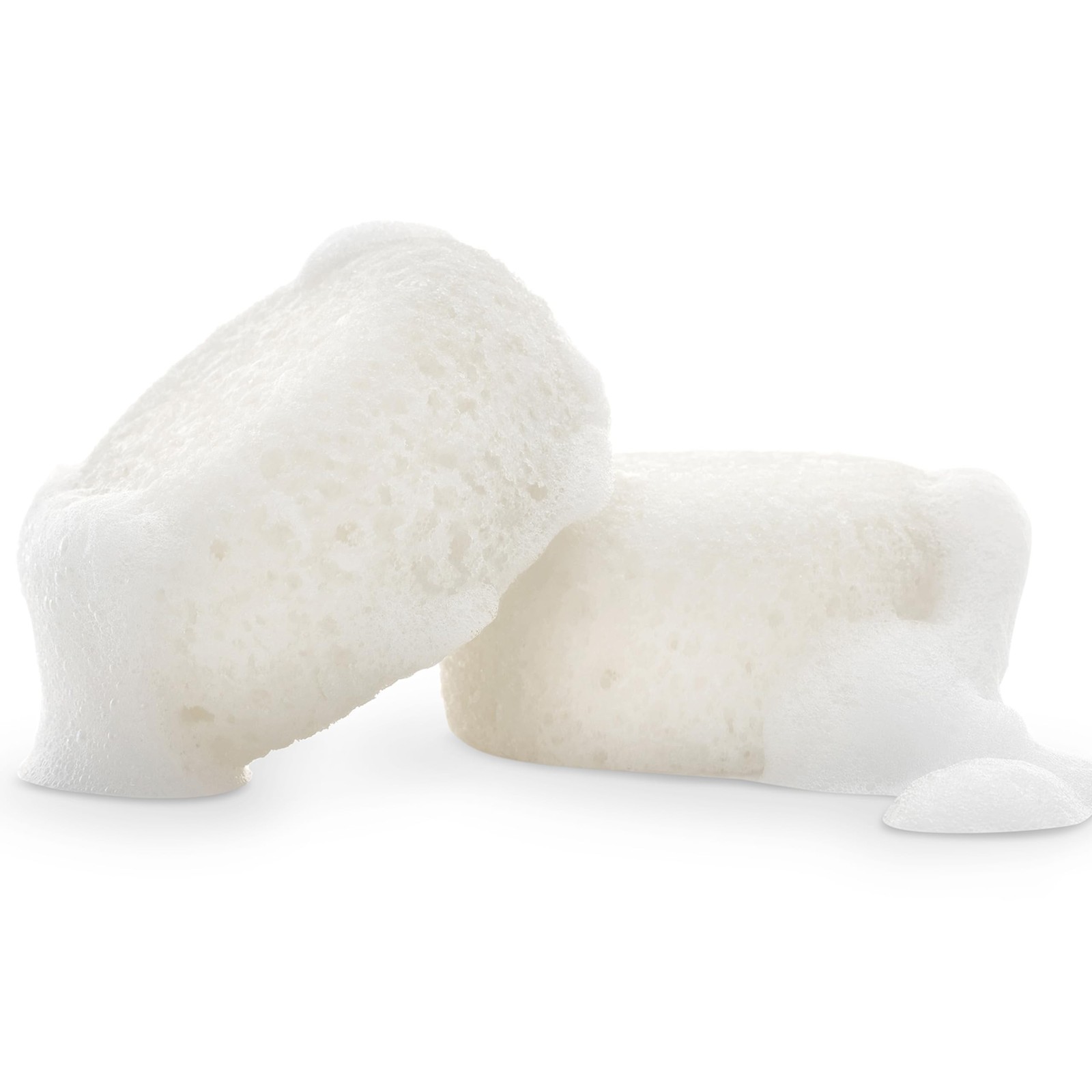 kai Body Buffer – 2 Count exfoliating Bath sponges with Built-in Cleanser,