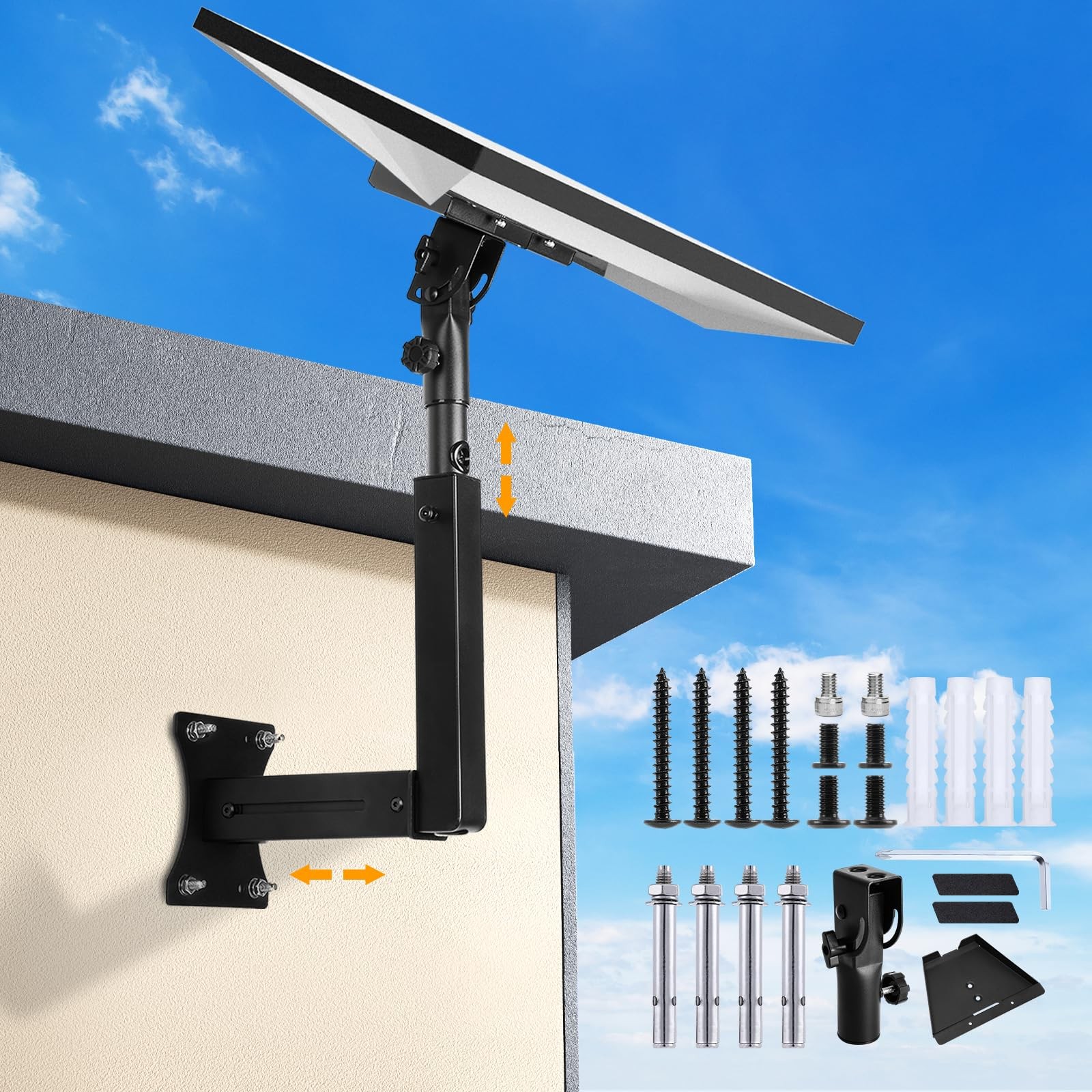 Starlink Mount, Adjustable Starlink Wall Mount Gen 3 with Telescoping Support...