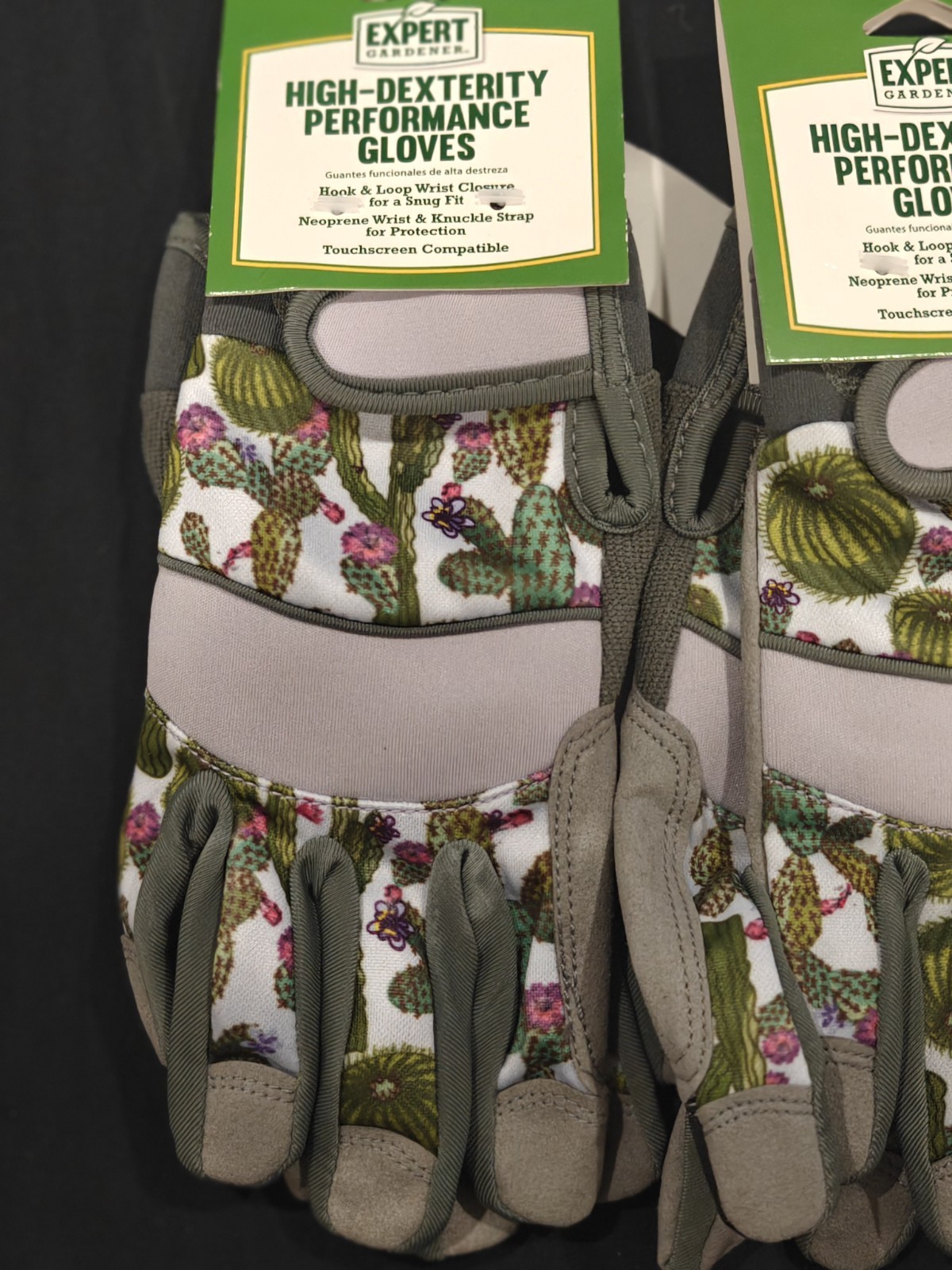 2 Performance Gardening Gloves Expert Gardener With Hook Loop Wrist Closure S