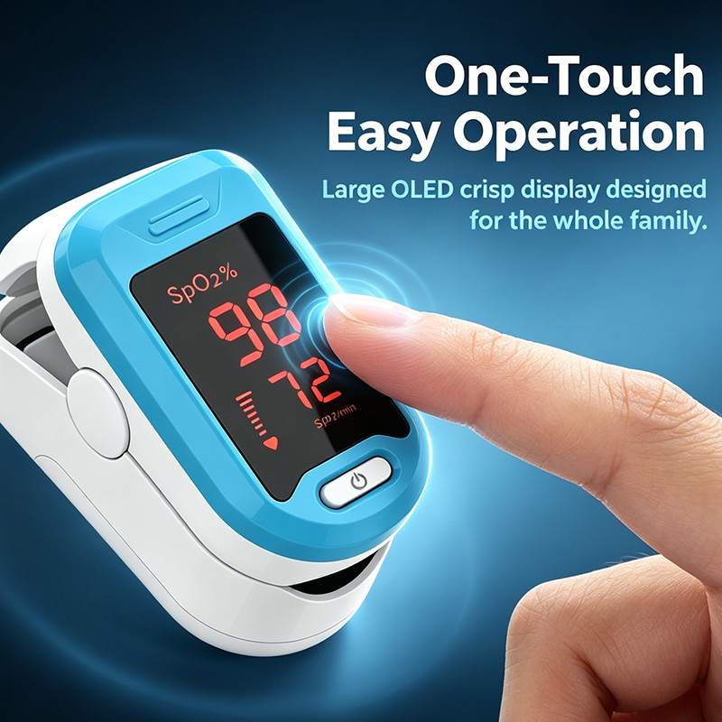 Finger Tip Pulse Oximeter Meter SpO2 Oxygen Saturation rate Heart Blood Monitor