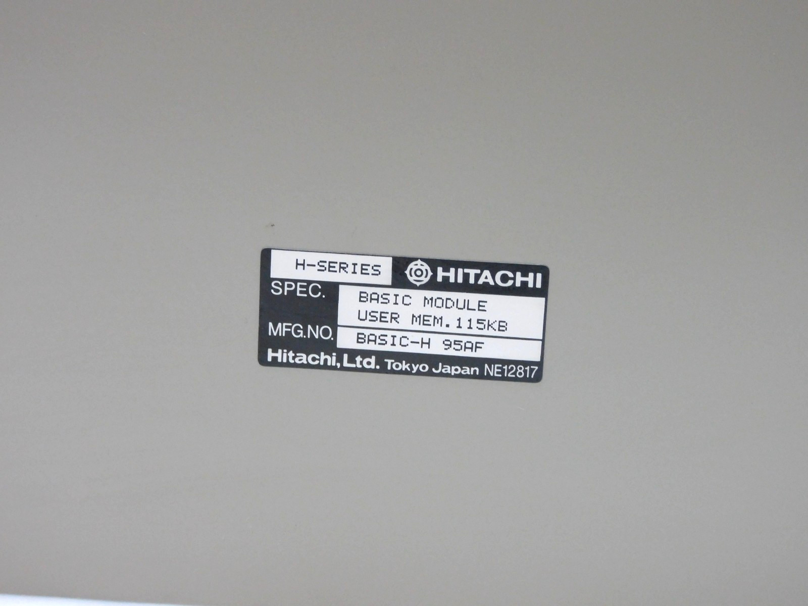 Hitachi Basic-H Basic Module User Mem. 115KB H-Series