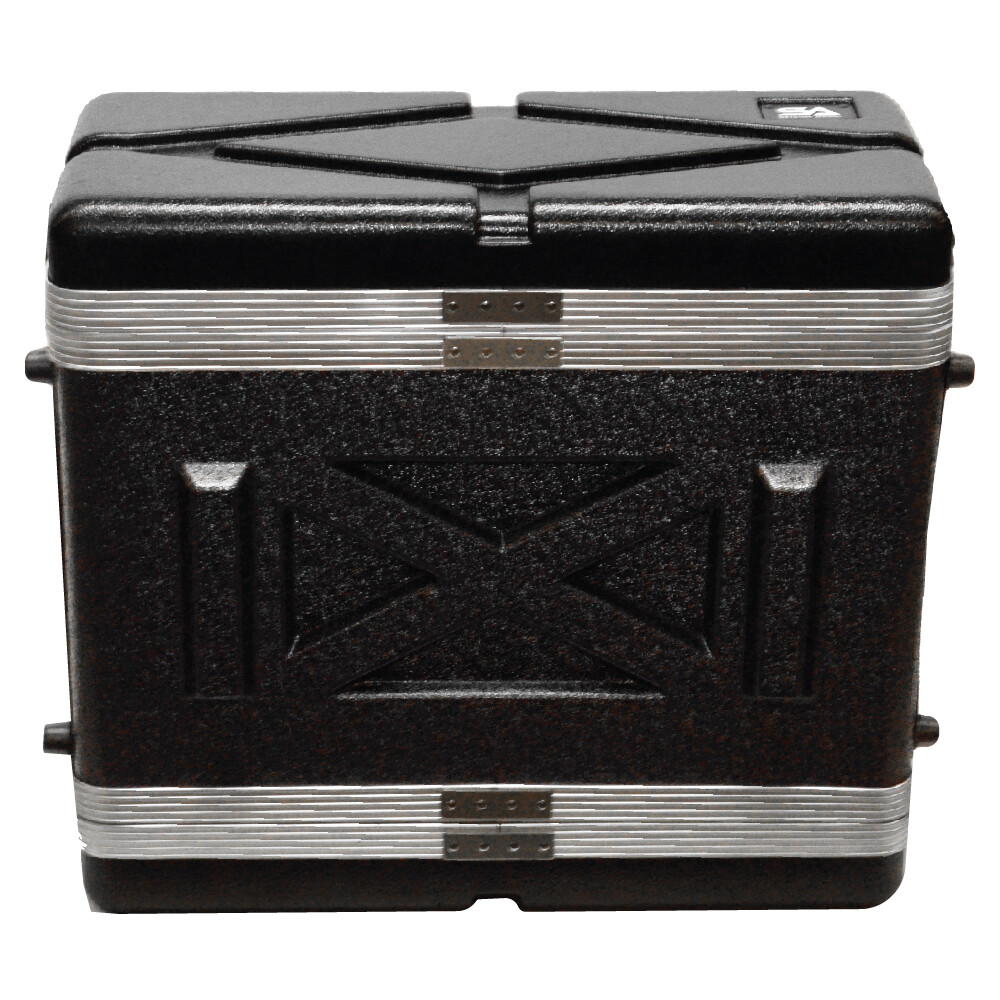 Lightweight 4 Space Mid-Size ABS Rack Case - 4U PA DJ Medium Depth Rack Case