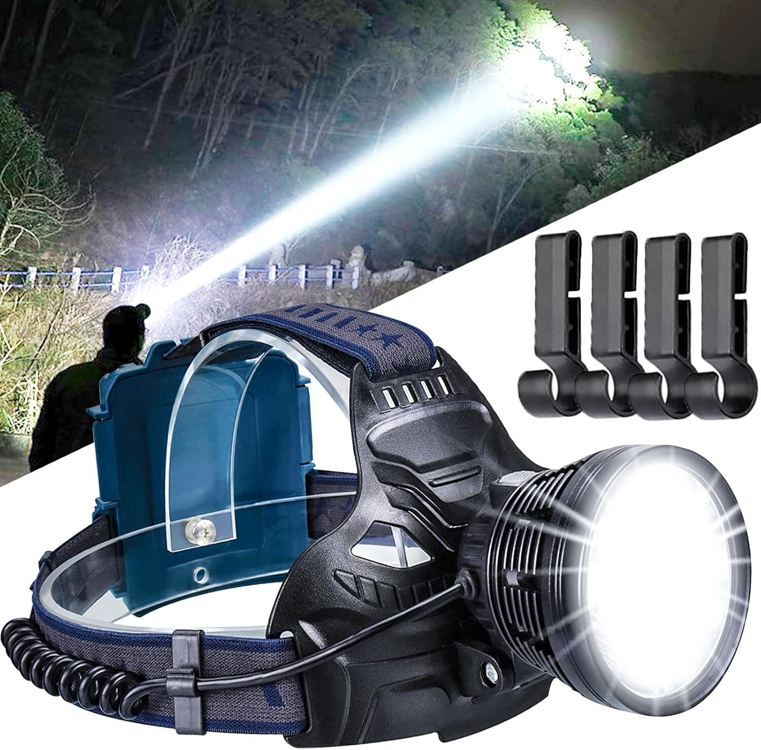 Linternas Recargables LED De Alta Potencia Para La Cabeza Linterna Camping Caza