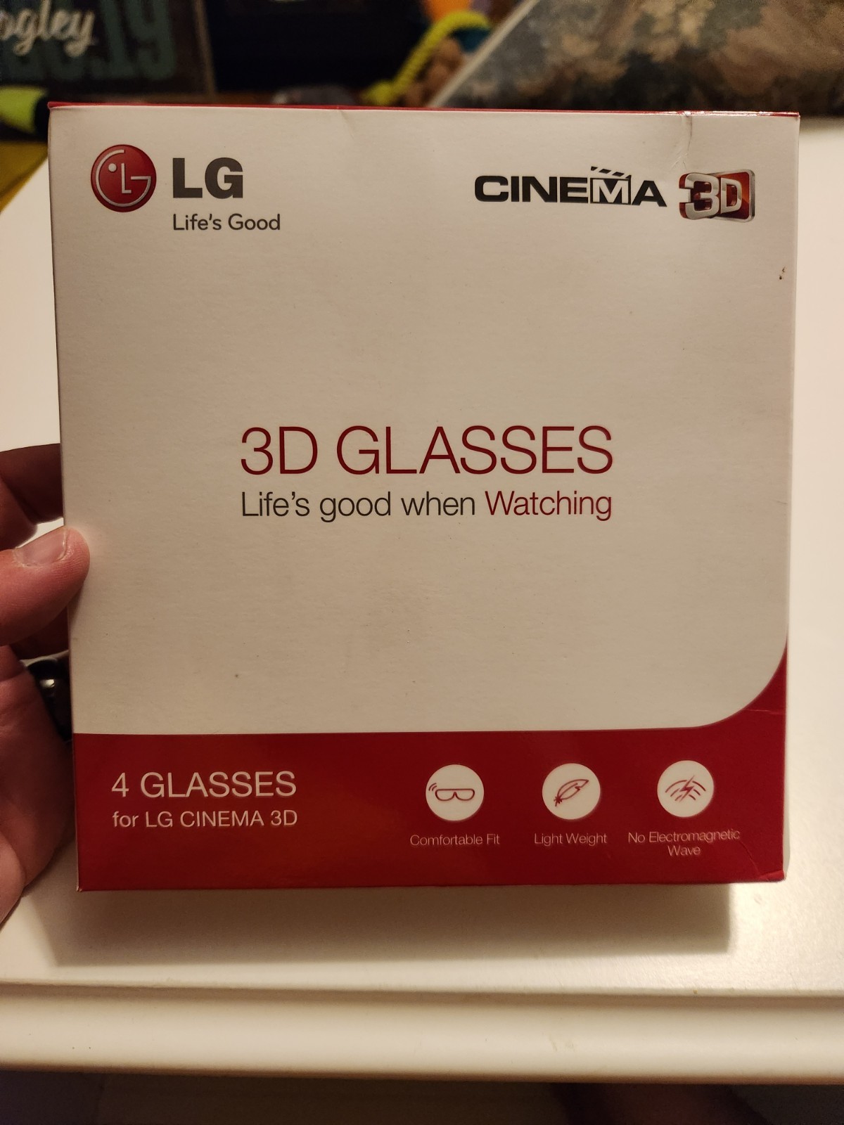 LG Cinema 3D Glasses Set of 4 AG-F310