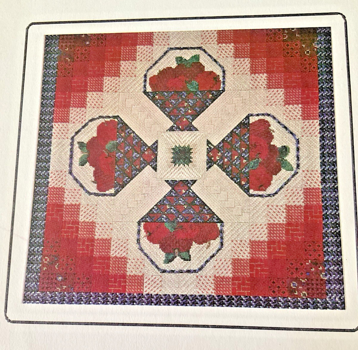 Genny Morrow Needlepoint Chart Baskets n Shadows 1992 Designed for 18 Count