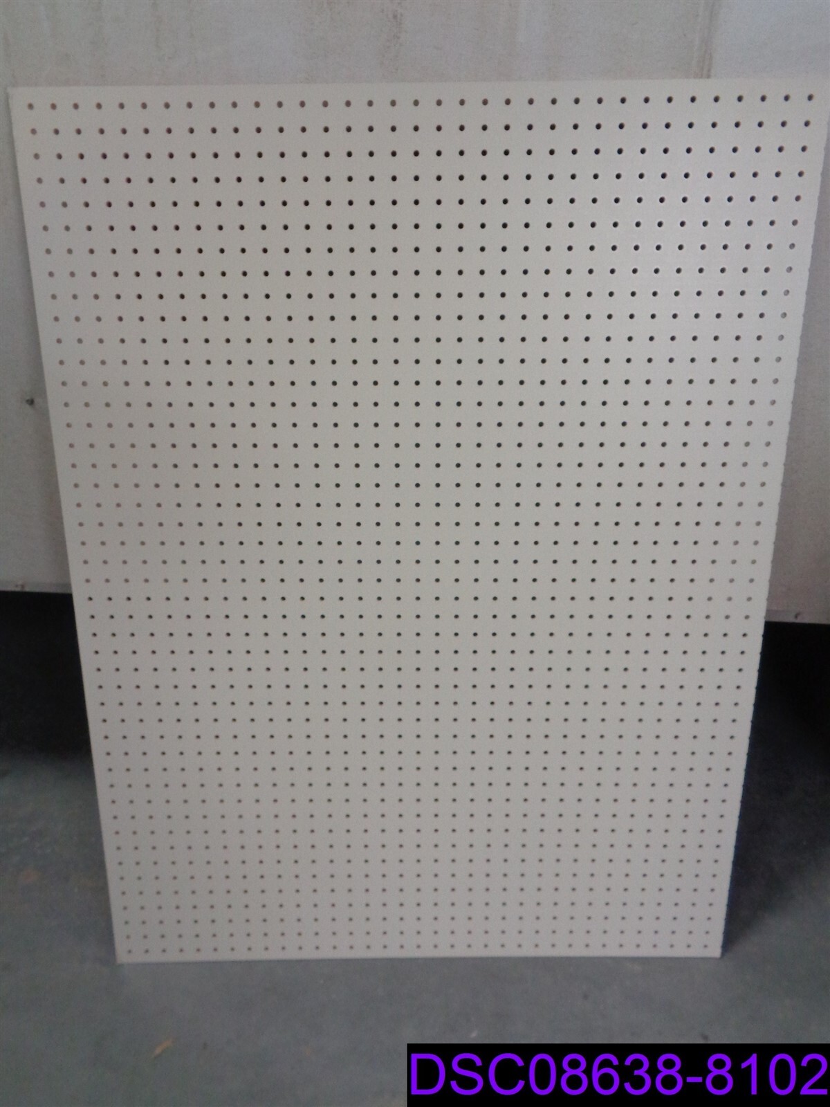 Qty = 6 Boards: Lozier Back Extension Pegboard 48" W x 36" H P/N BE436PC