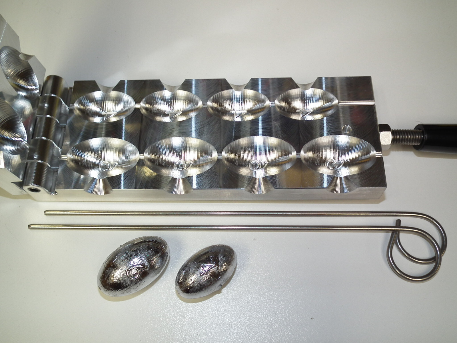 Saltwater Egg Slip Sinker mold 4,6oz 2 size Production CNC Aluminum  USA 3RD