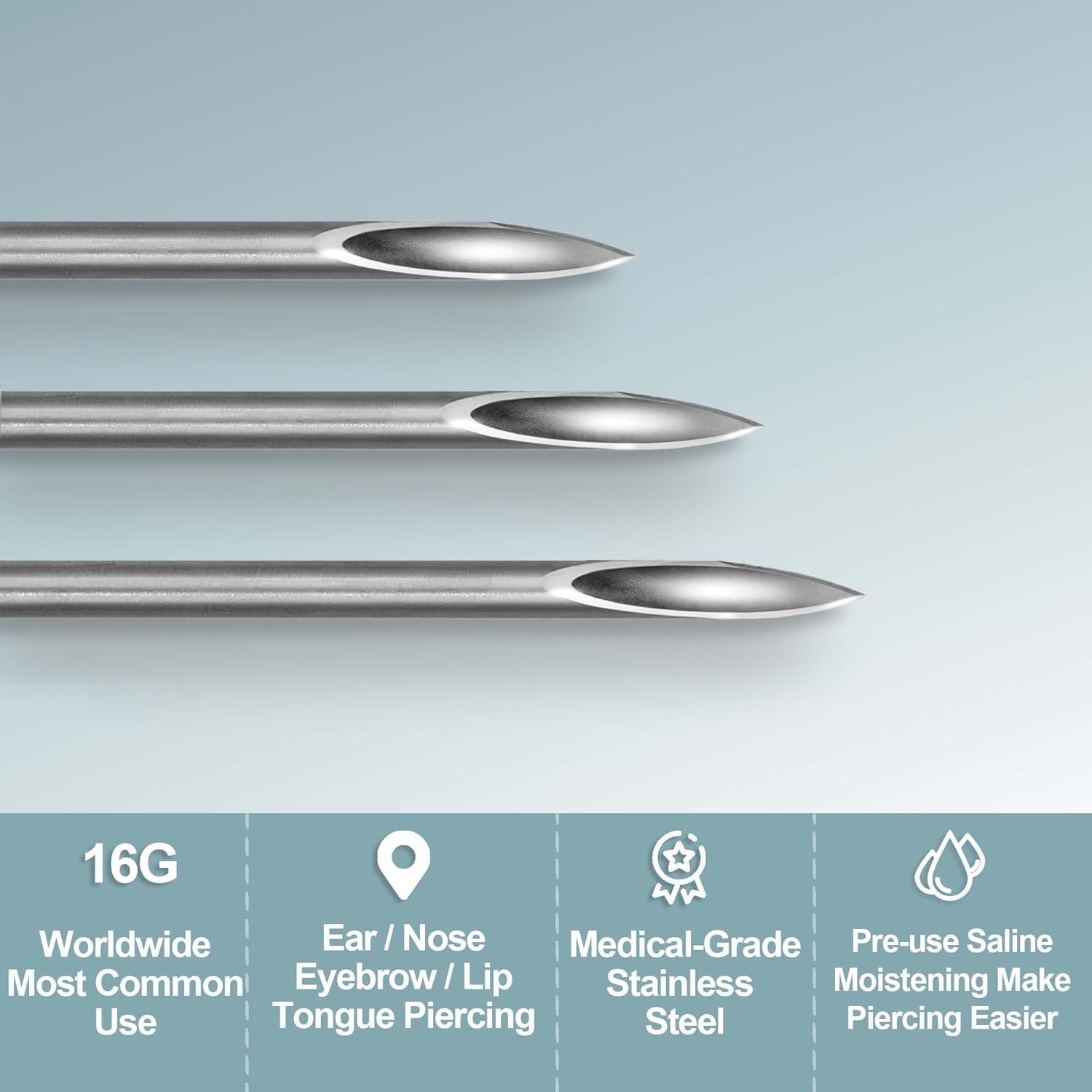 UAN Titanium Jewelry Sterile Piercing Kit - Body (16G)