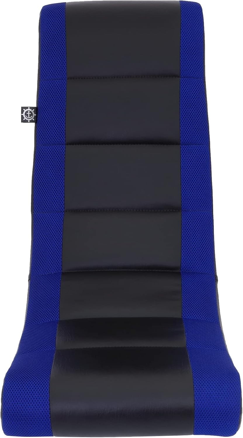 The Crew Furniture Classic Video Rocker Gaming Chair - Black/Blue - Kids/Teens