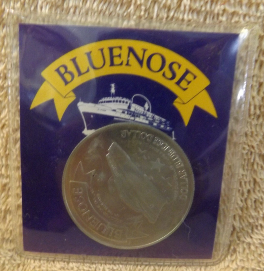 Canada BLUENOSE one dollar Trade Coin Good on 345' car ferry