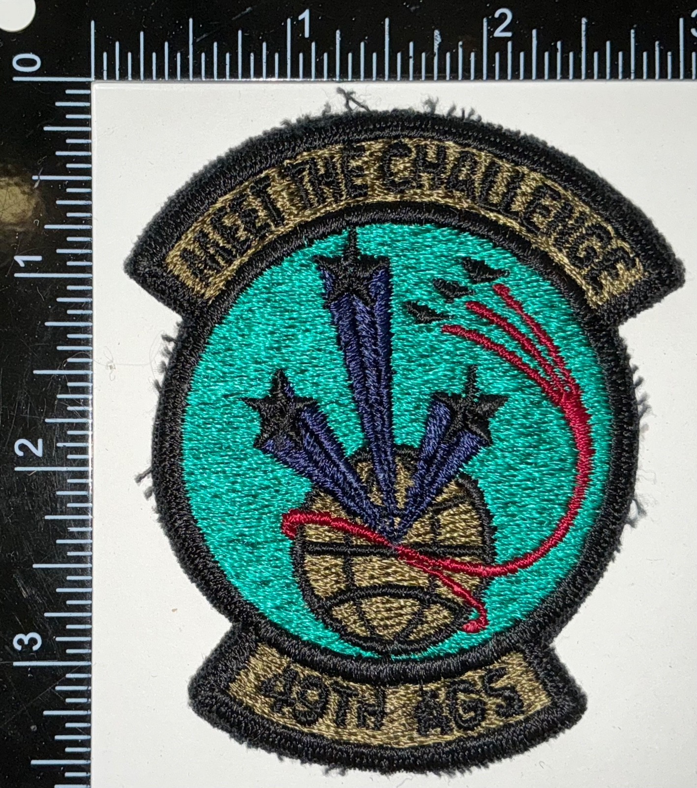 Cold War USAF US Air Force 49th AGS Aircraft Generation Squadron SUBDUED Patch