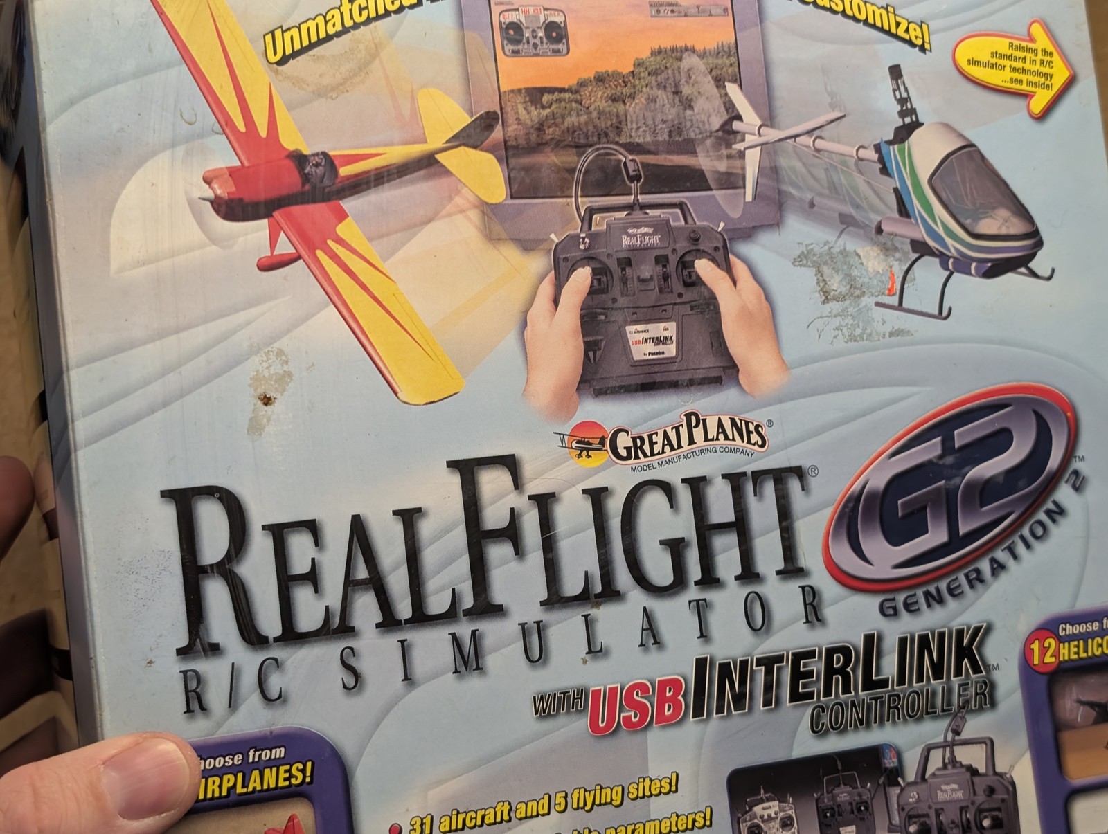 Great Planes RealFlight G2 R/C Flight Simulator USB InterLink USB Controller