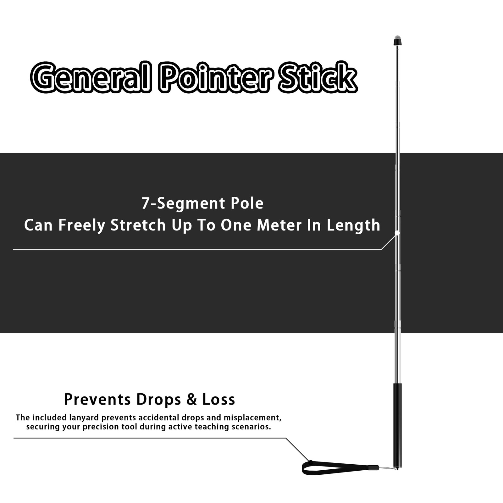 Telescopic Stylus Pen Extendable High Precision Soft for Touch Screens - Ideal