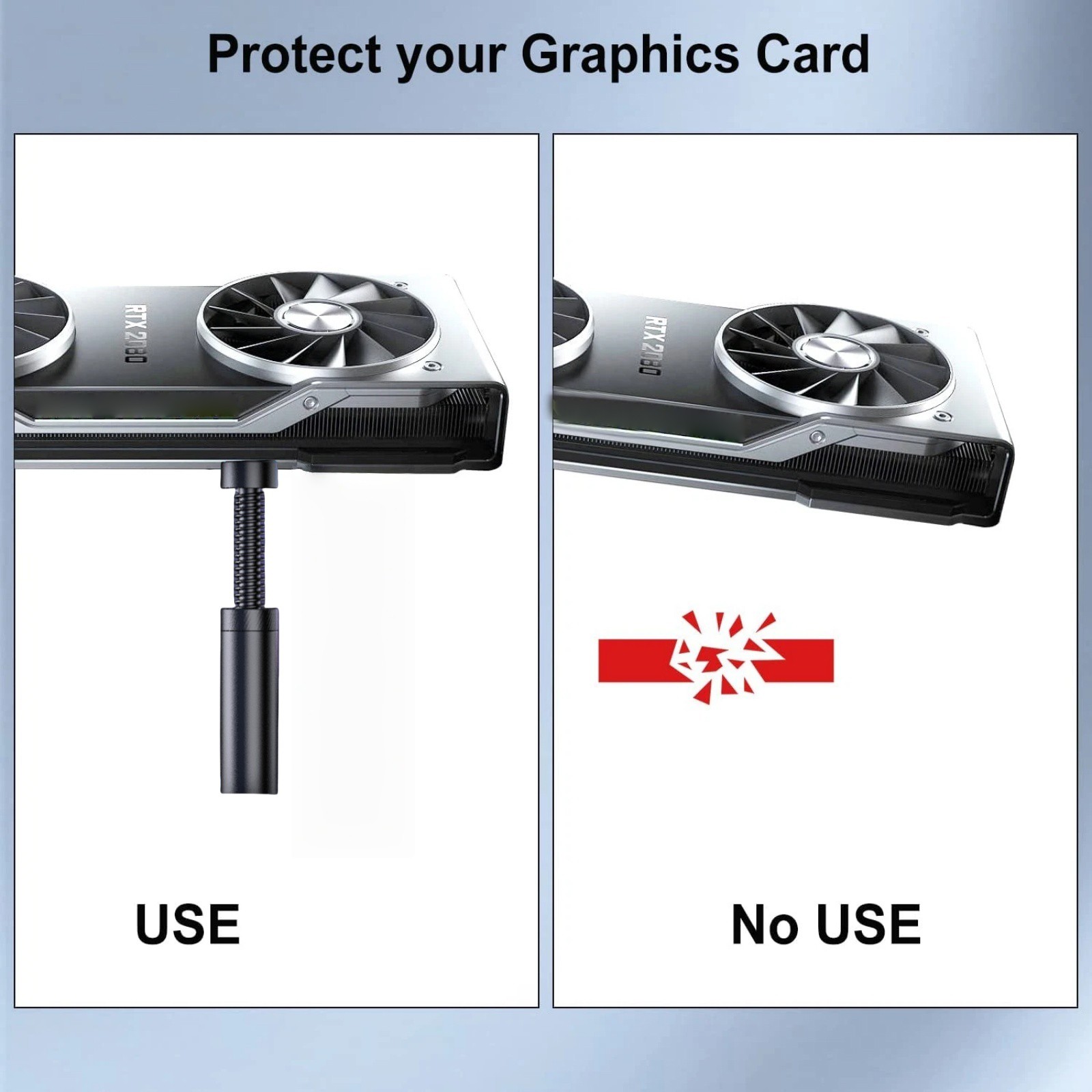 GPU Support Bracket Aluminum Corrosion Resistant 70mm-120mm Adjust Accessory