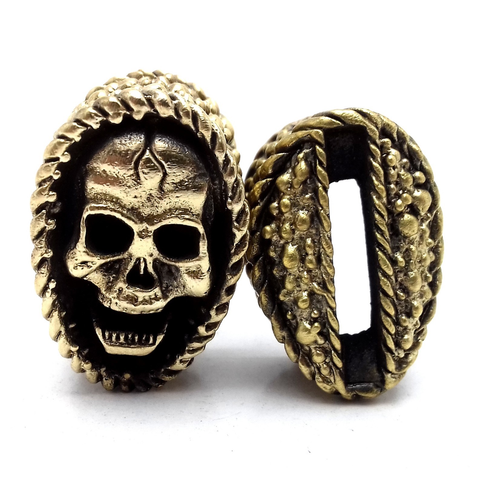 "SCREAM " SOLID BRONZE FINGER GUARD BOLSTER & POMMEL CUSTOM KNIFE MAKING