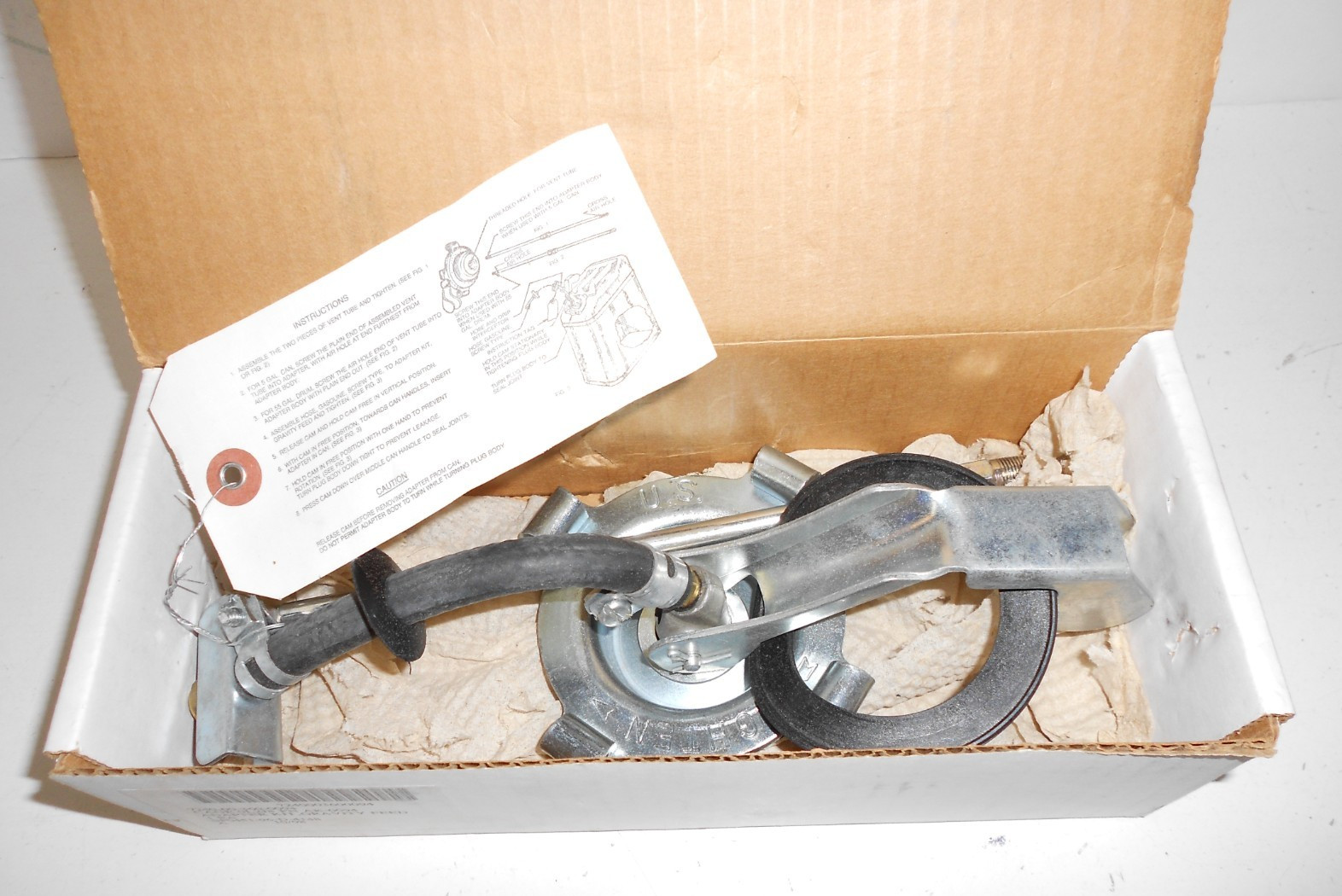 USGI 5 GAL Military Fuel Can Gravity Feed Adapter KIT 7240-00-360-0094 NEW