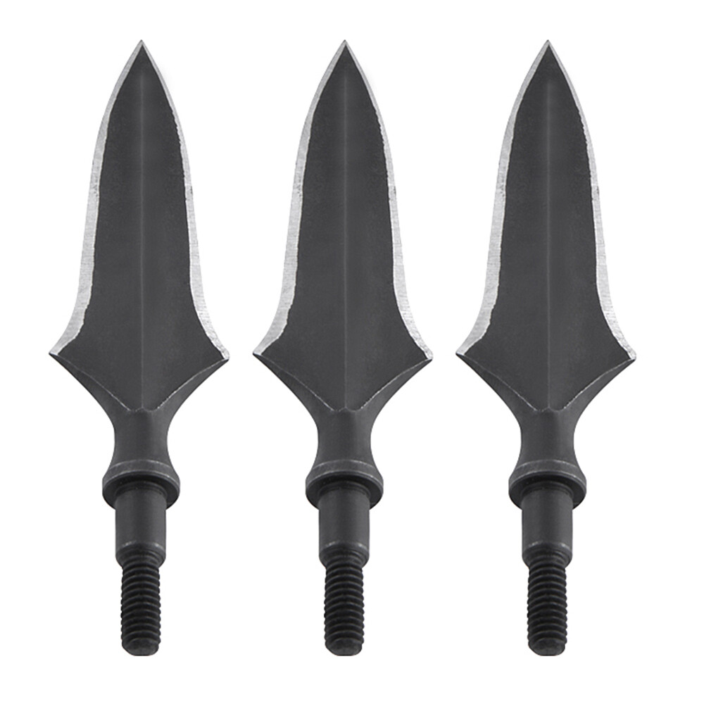 Archery 200 Grain Broadheads Blade Arrowheads Screw Tip Point Bow Hunting Target