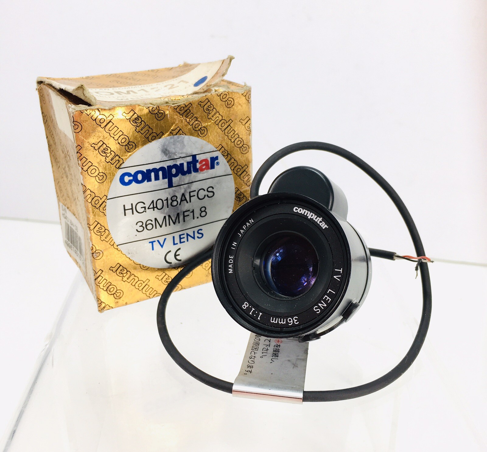 Computar HG4018AFCS TV Lens 1/2", 36mm, f/1.8 Auto Iris CCTV Video Security