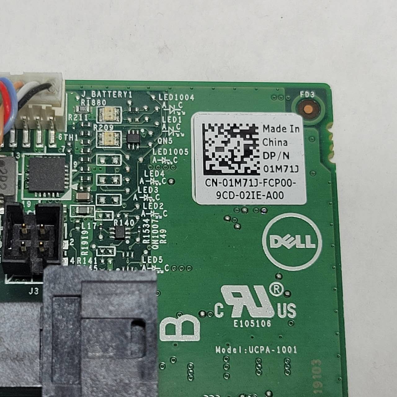 DELL PERC H740P 8-PORT 12GB/S SAS RAID CONTROLLER 1M71J NO Bracket