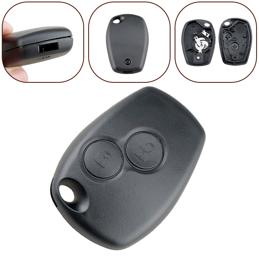 Practical ABS Material Black Key Shell Case for Renault Remote Control Key