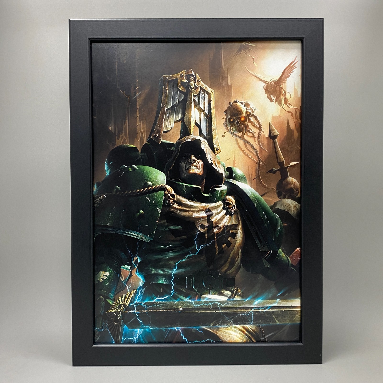 DARK ANGELS FRAMED ART ADEPTUS ASTARTES SPACE MARINES WARHAMMER 40K 40,000