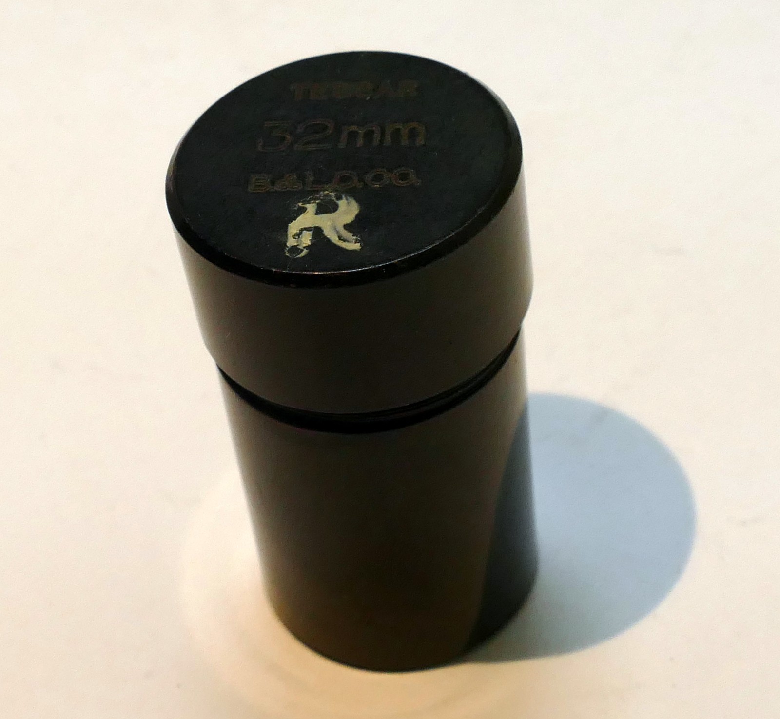 Bausch & Lomb Empty Metal case for Microscope eyepiece 32mm Tessar brass