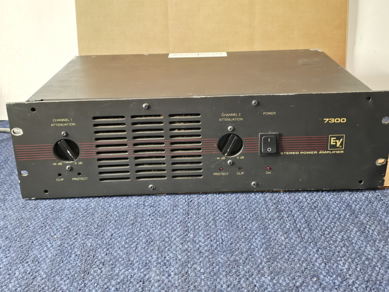Electro Voice EV 7300A Stereo Power Amplifier 800W Pwr Tested Vintage Audio