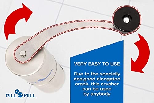 Pill Mill Pill Crusher - Crushes Multiple Tablets To A Fine Powder - M
