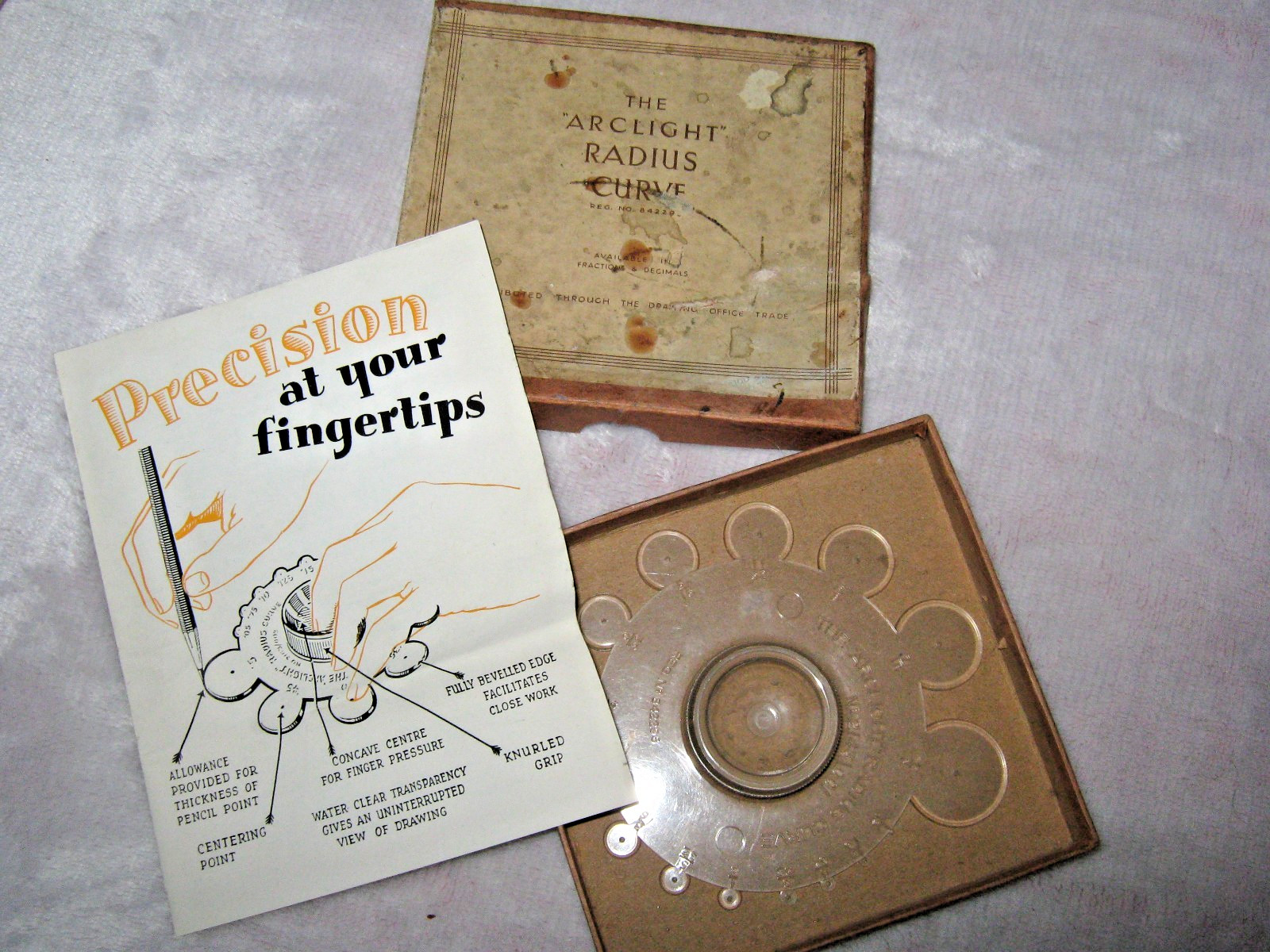 Vintage The "Arclight" Radius Curve Draughtsmen Tool Boxed with Instructions