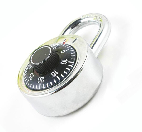 50MM Round Dial Combination Padlock Safety Box Compass Decorated Padlock