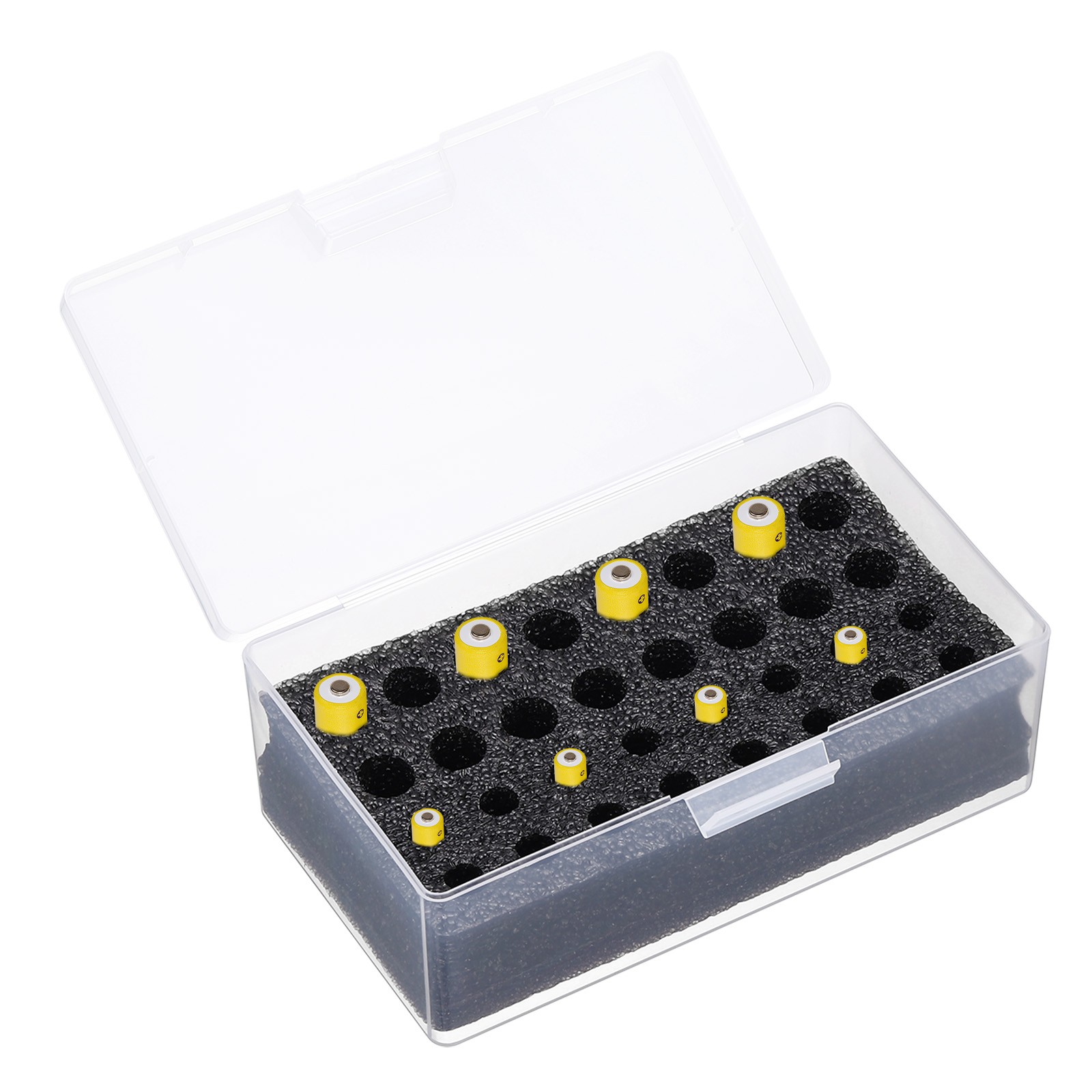 Batteries Organizer Storage Box, Case Holder for 16 x AA, 16 x AAA