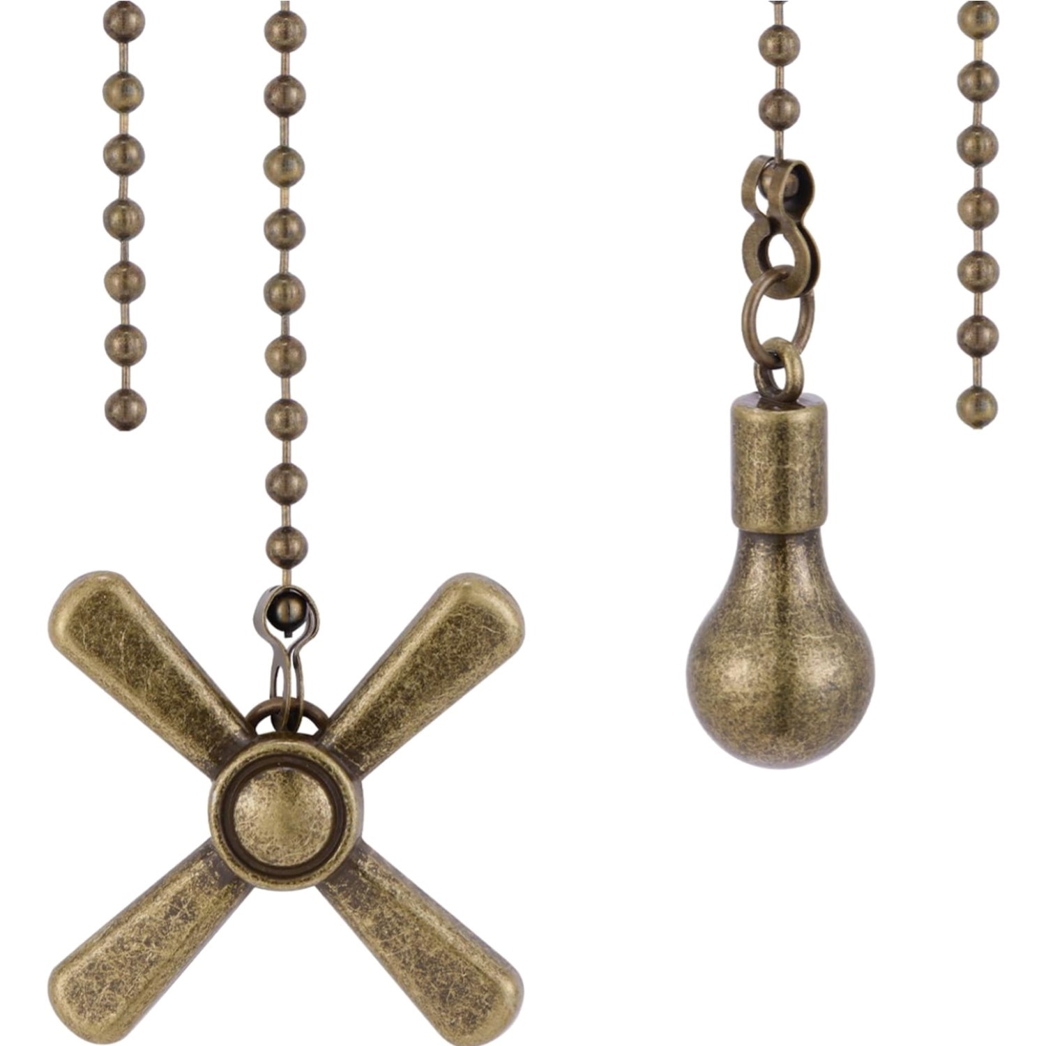 Kelduemi Ceiling Fan Pull Chain Ornaments, 13.6 Inches Fan Pulls Extension