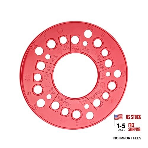Wheel Bolt Pattern Measuring Tool, 5 Lug Template Gauge for 5/6/8 Hole 1 Pcs