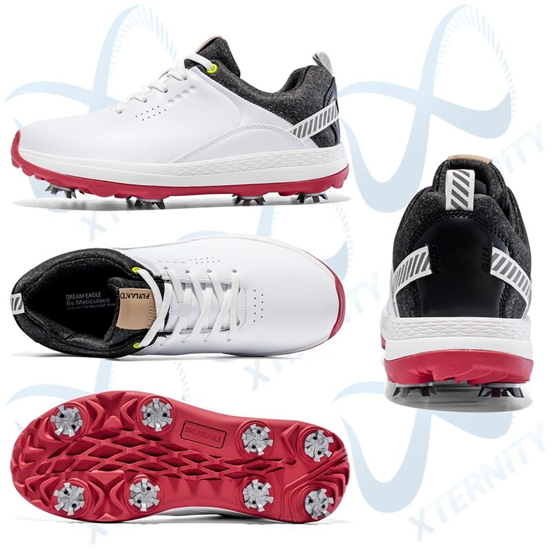 Waterproof Men's Golf Shoes Professional Golf Spikes Shoes Non-Slip Sneakers