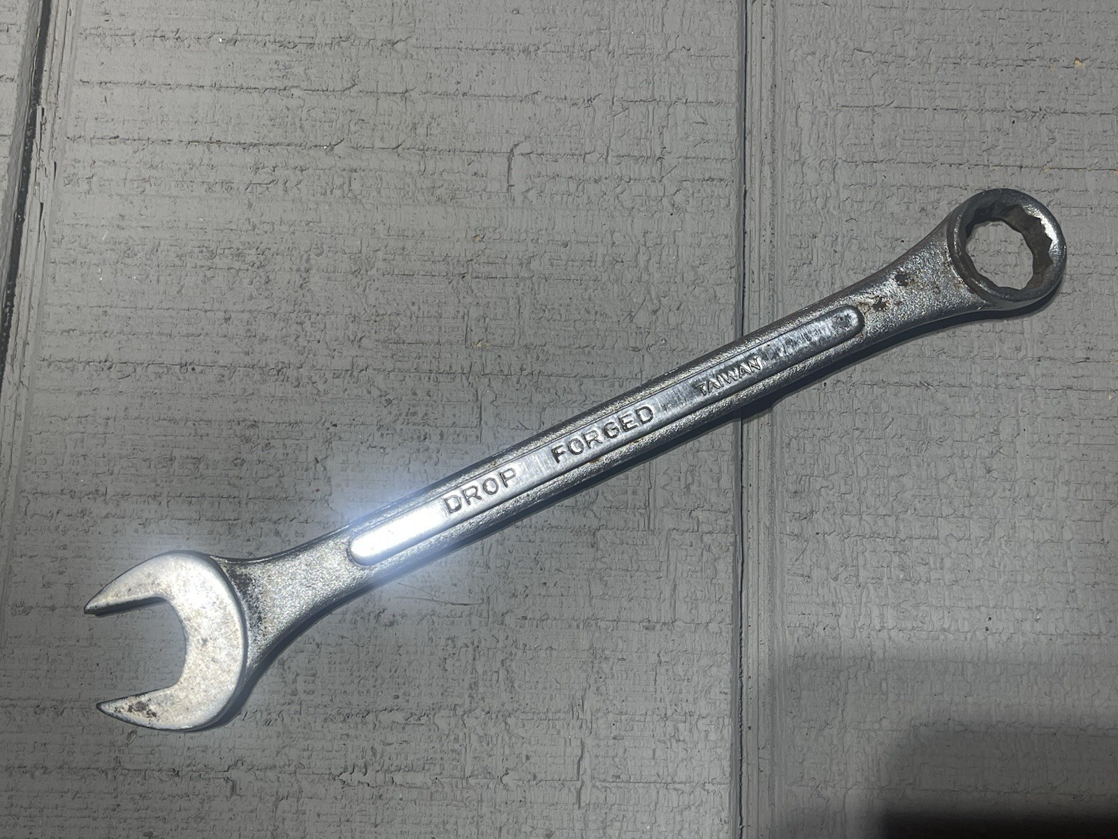 Drop Forged Wrench 7/8 Silver Taiwan Tool Hardware