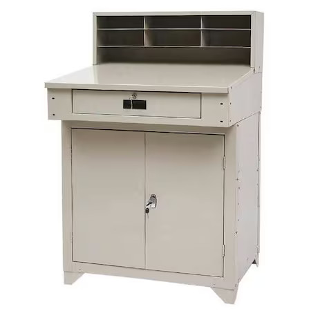 Zoro Select 4Tx92 Shop Desk, 34 X 55-1/2 X 30-1/4 In, Beige,  4Tx92