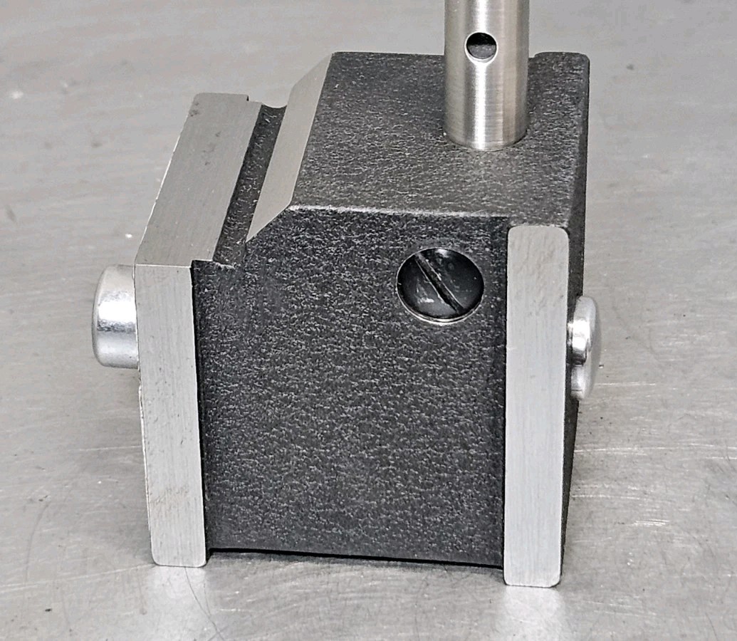 Starrett No. 657D magnetic base with a Fowler 1" dial indicator - 657