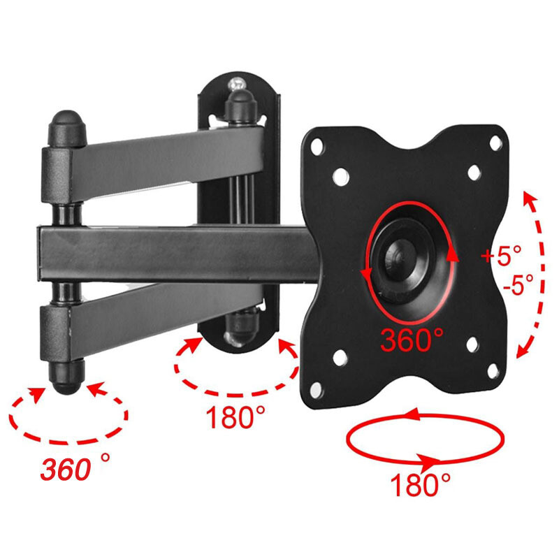 Articulating TV Monitor Wall Mount Bracket for 19"~32" 42 AOC JVC Sansui LED 3KX