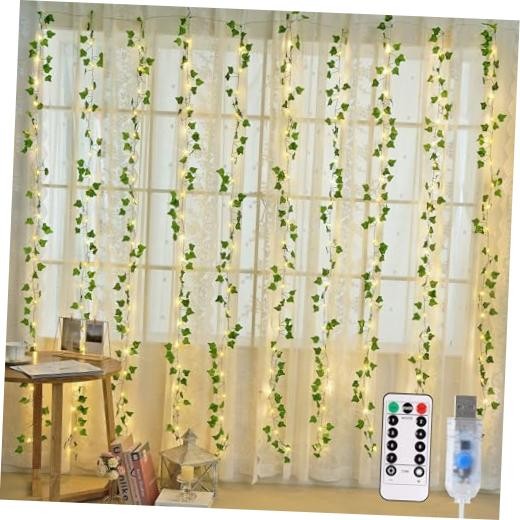 Vine Lights for Bedroom, 200 LED Vines Fairy Lights, 6.5x6.5ft - 200 LED Ivy
