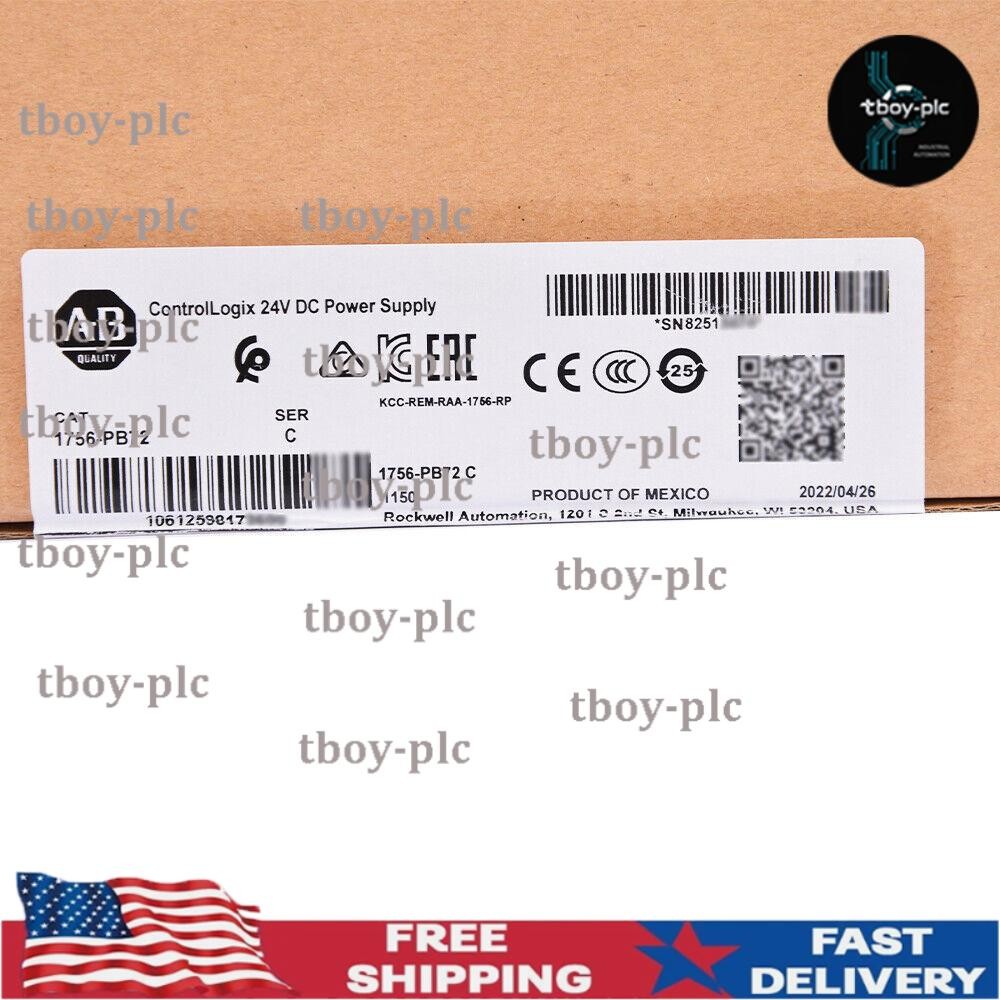 New Factory Sealed Allen-Bradley 1756-PB72 /C ControlLogix 24V DC Power Supply