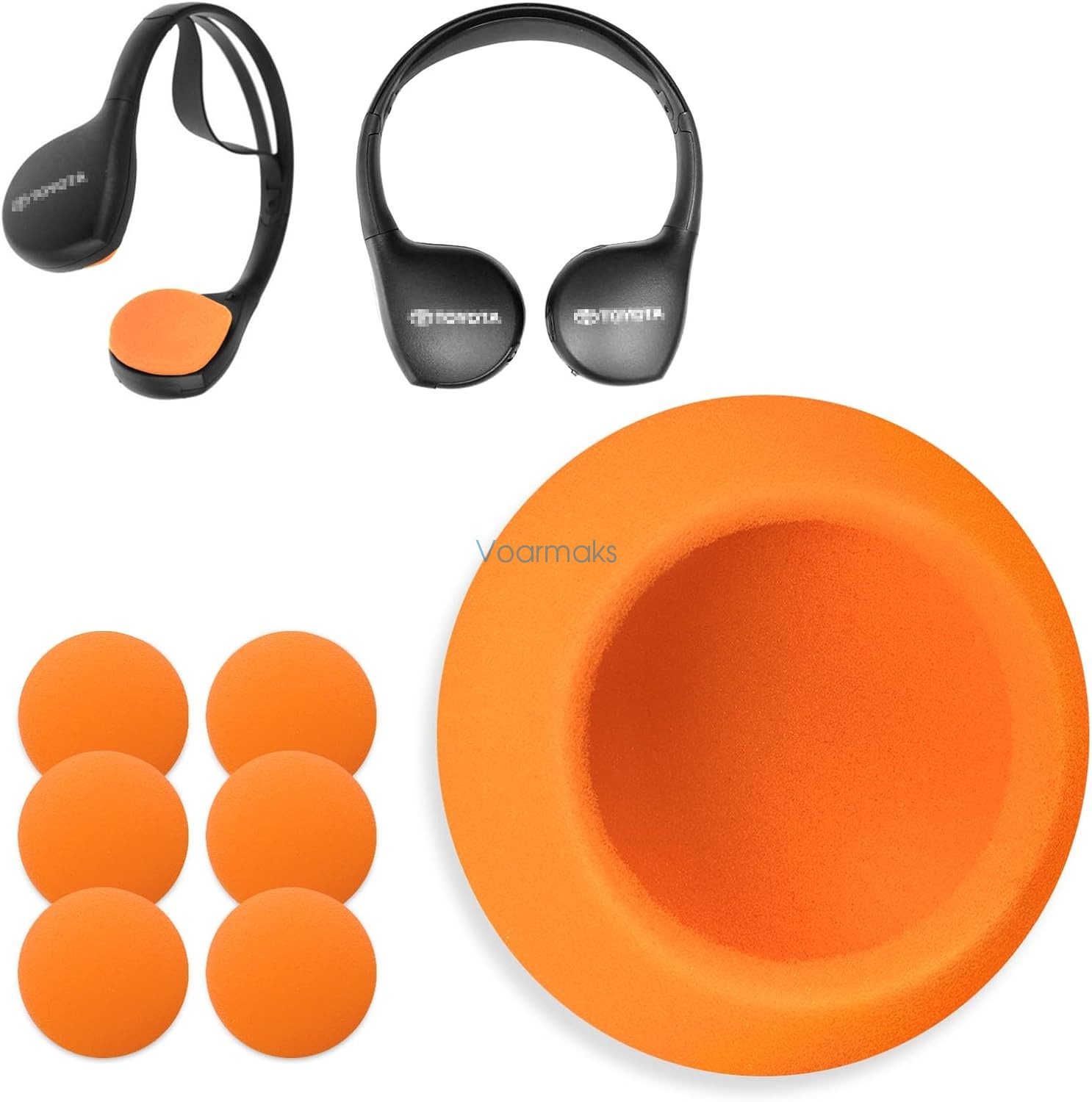3 Pairs Foam Ear Pads for Toyota 4Runner,Highlander,Sequoia Wireless Headphone