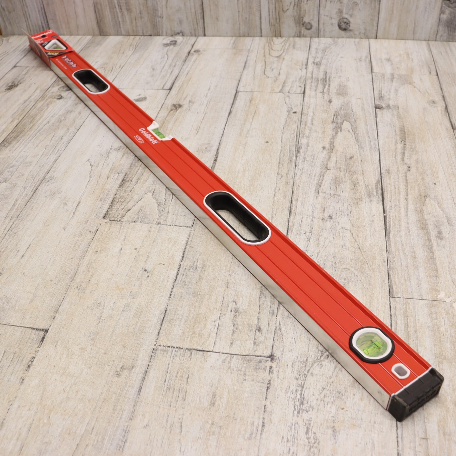 Goldblatt Box Beam Level 48" Aluminum Construction, 4FT, Double View, Verti-Site