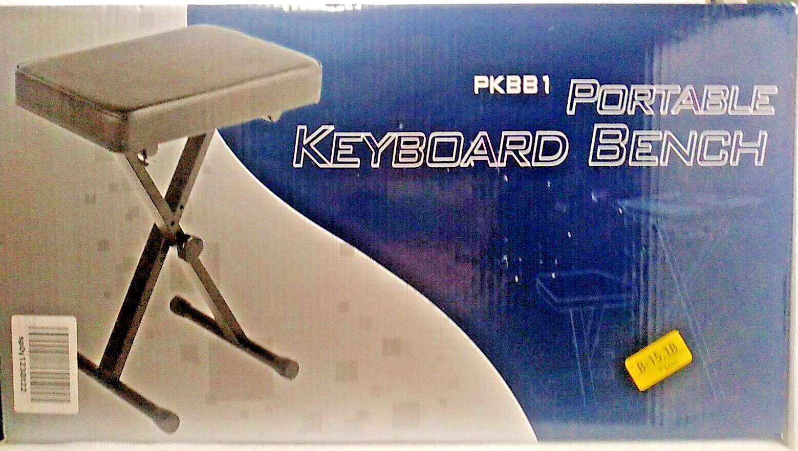 The Music People ~ PKBB1 Portable Keyboard Bench ~ Black ~ New