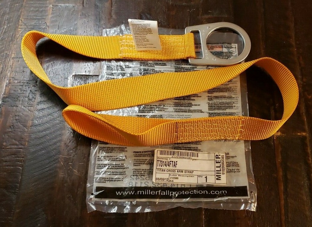 Honeywell Miller T7314/4FTAF 4' Titan Cross Arm Strap w/ D-Ring Tie-Off