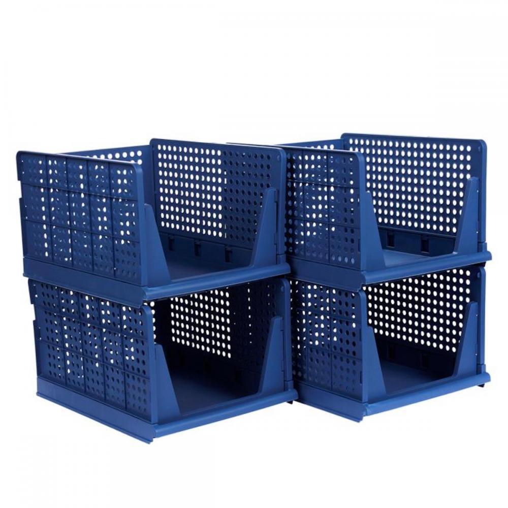 StoreSmith Set of 4 Large Stack & Slide Organizers 821-651