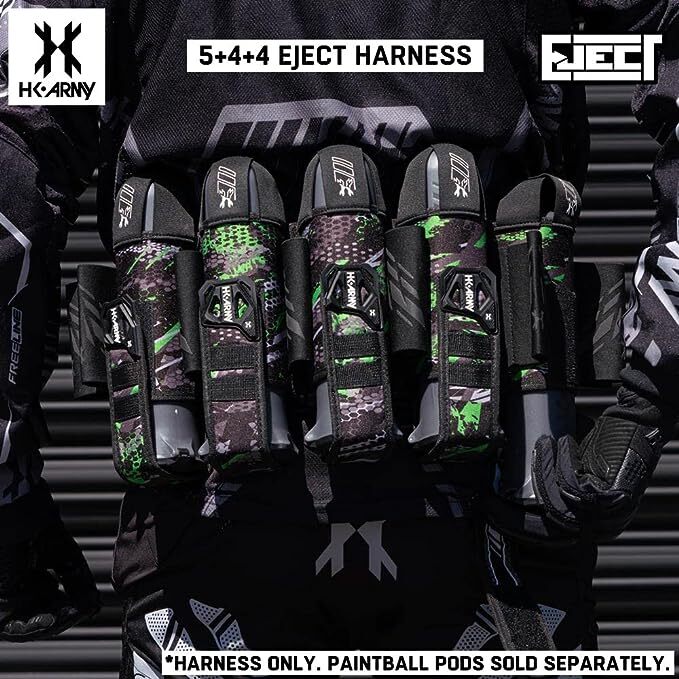 HK Army 5+4 Eject Paintball Harness Pod Pack - Electric