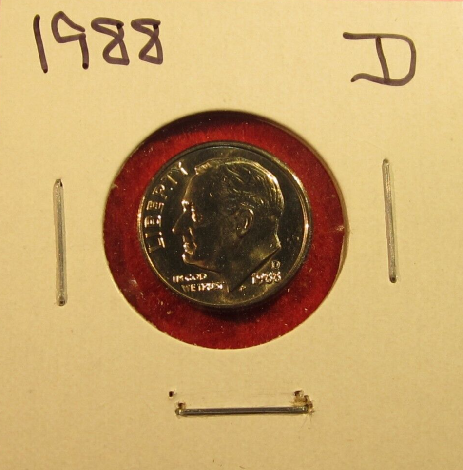 1988 D Roosevelt Dime - BU - Uncirculated